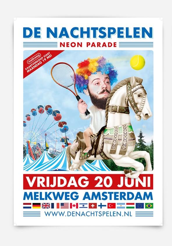 Nachtspelen flyer front poster